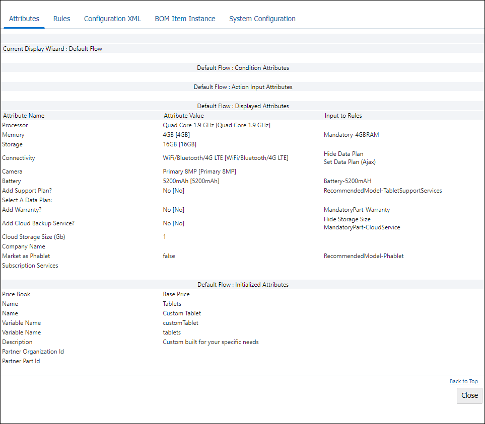ipeline Viewer information for each specific model