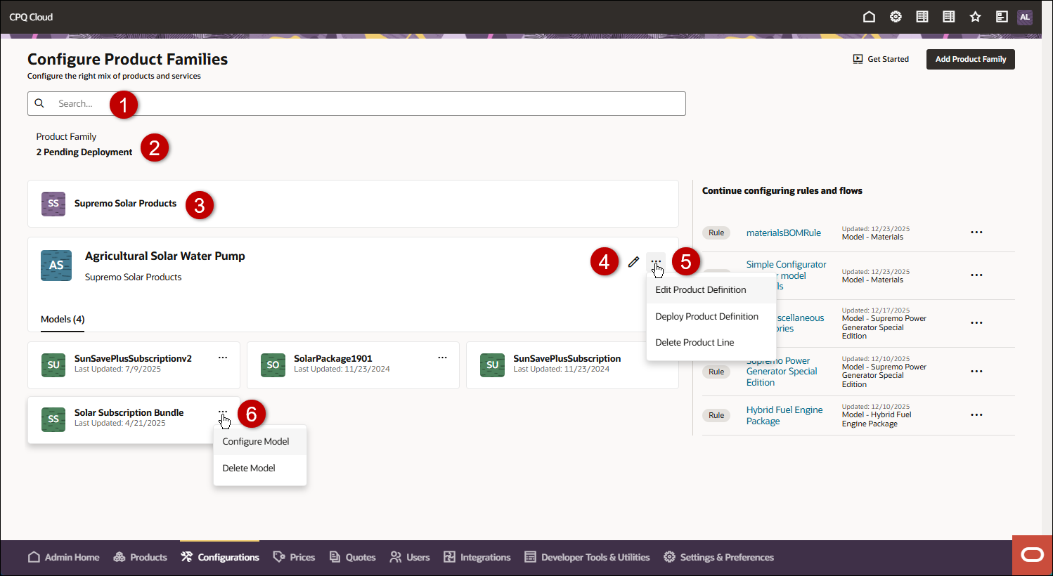 Configure Product Line