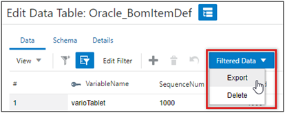 Export Filtered Records