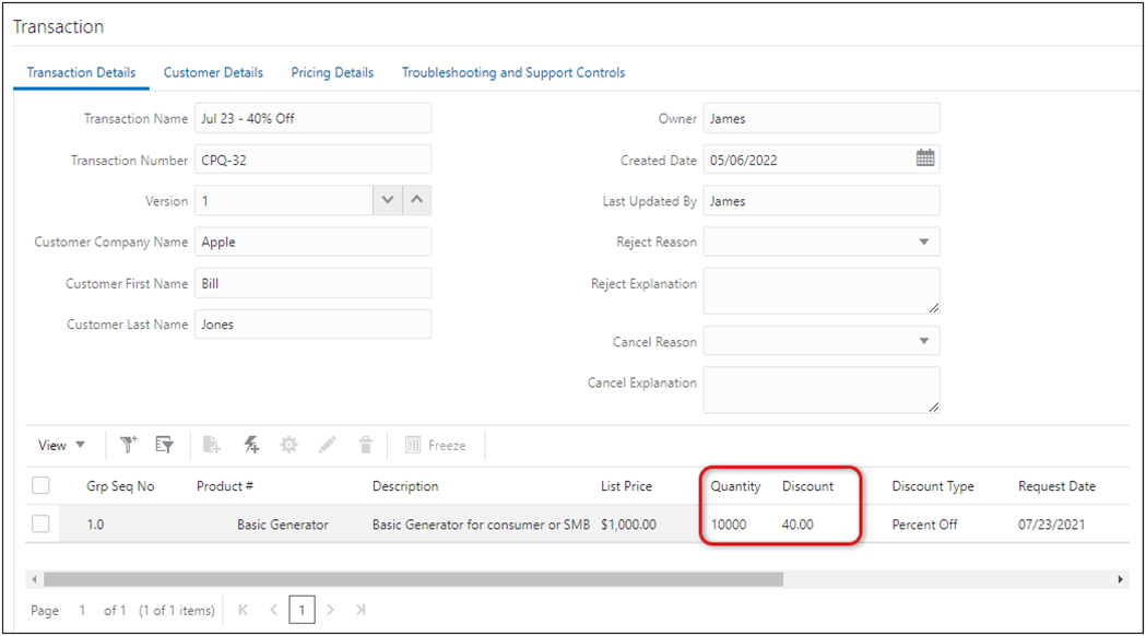 View related Transaction