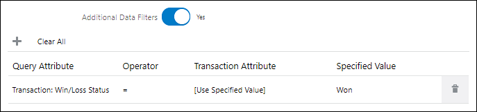 Define additional data filters