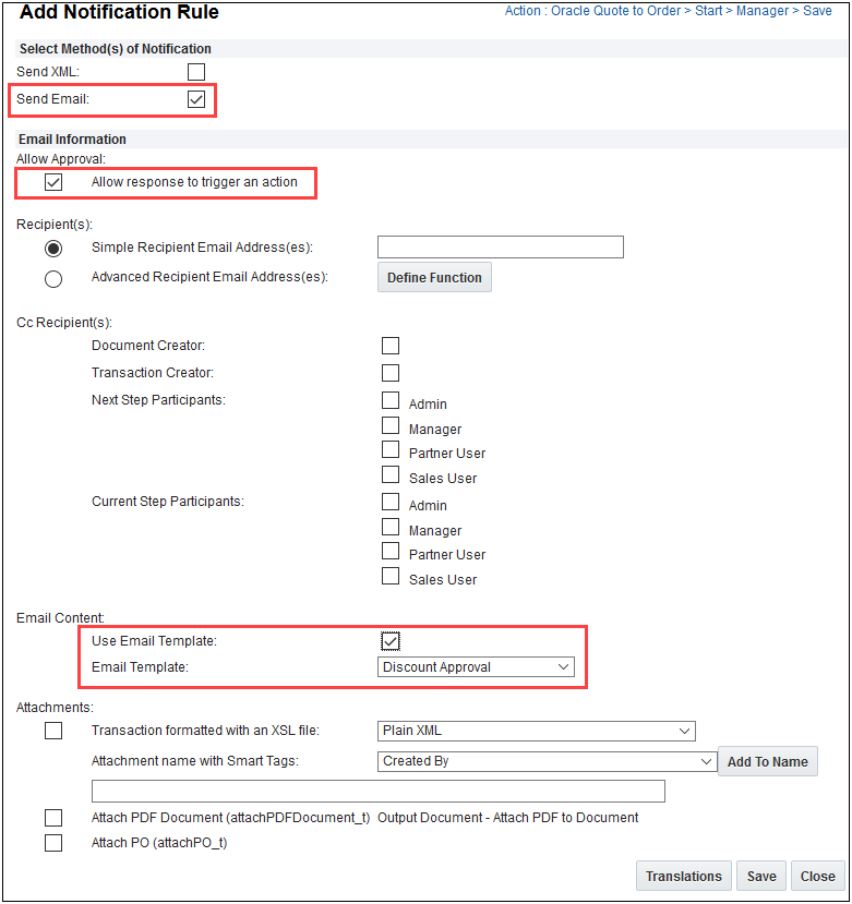 Add Notifications page