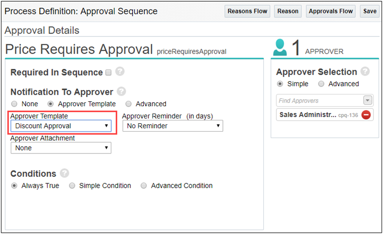  Approval Details screen
