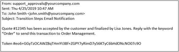 Transition Rule Notification