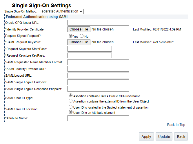 Federated Authentication