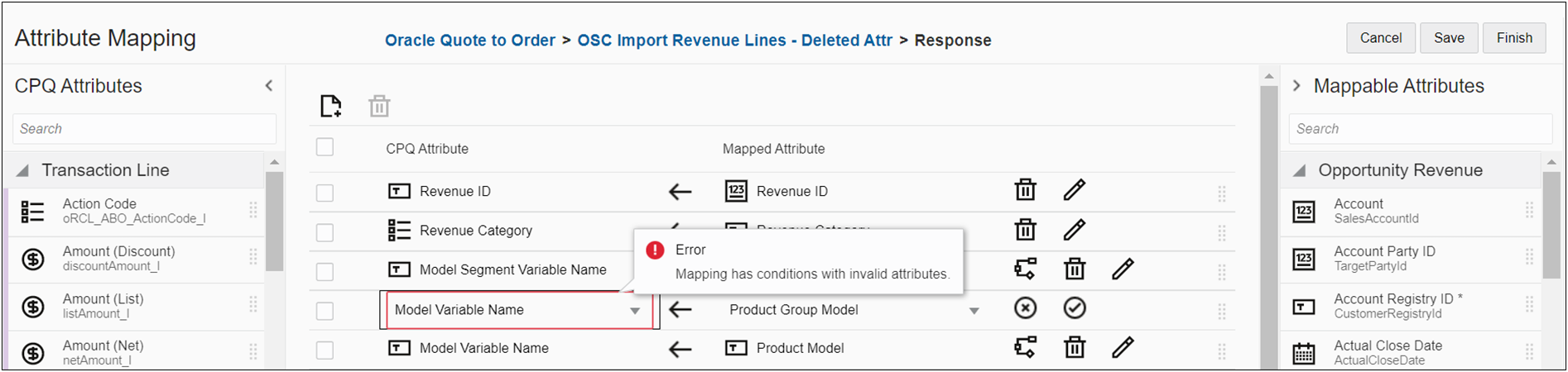 Missing CX Attributes