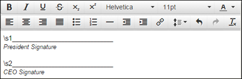 eSignature signer tags before being hidden