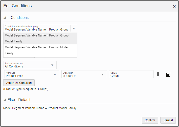 Edit Conditions Dialog
