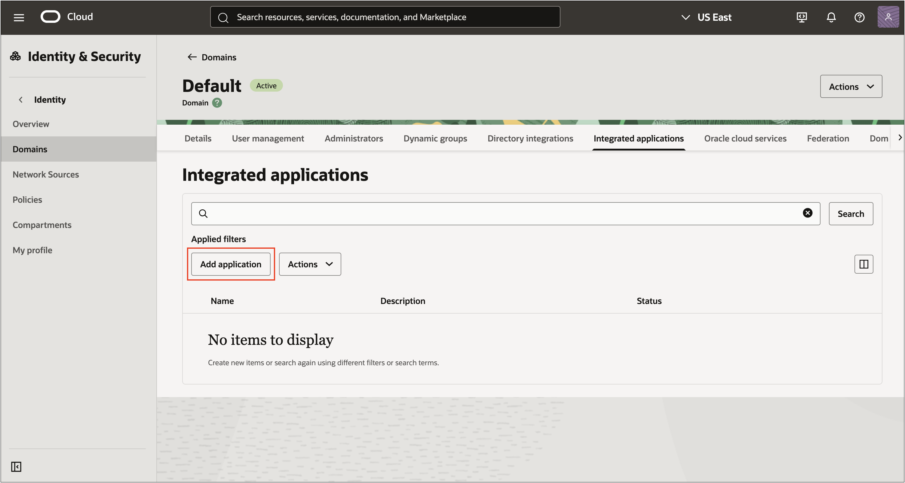 Add Integrated Application