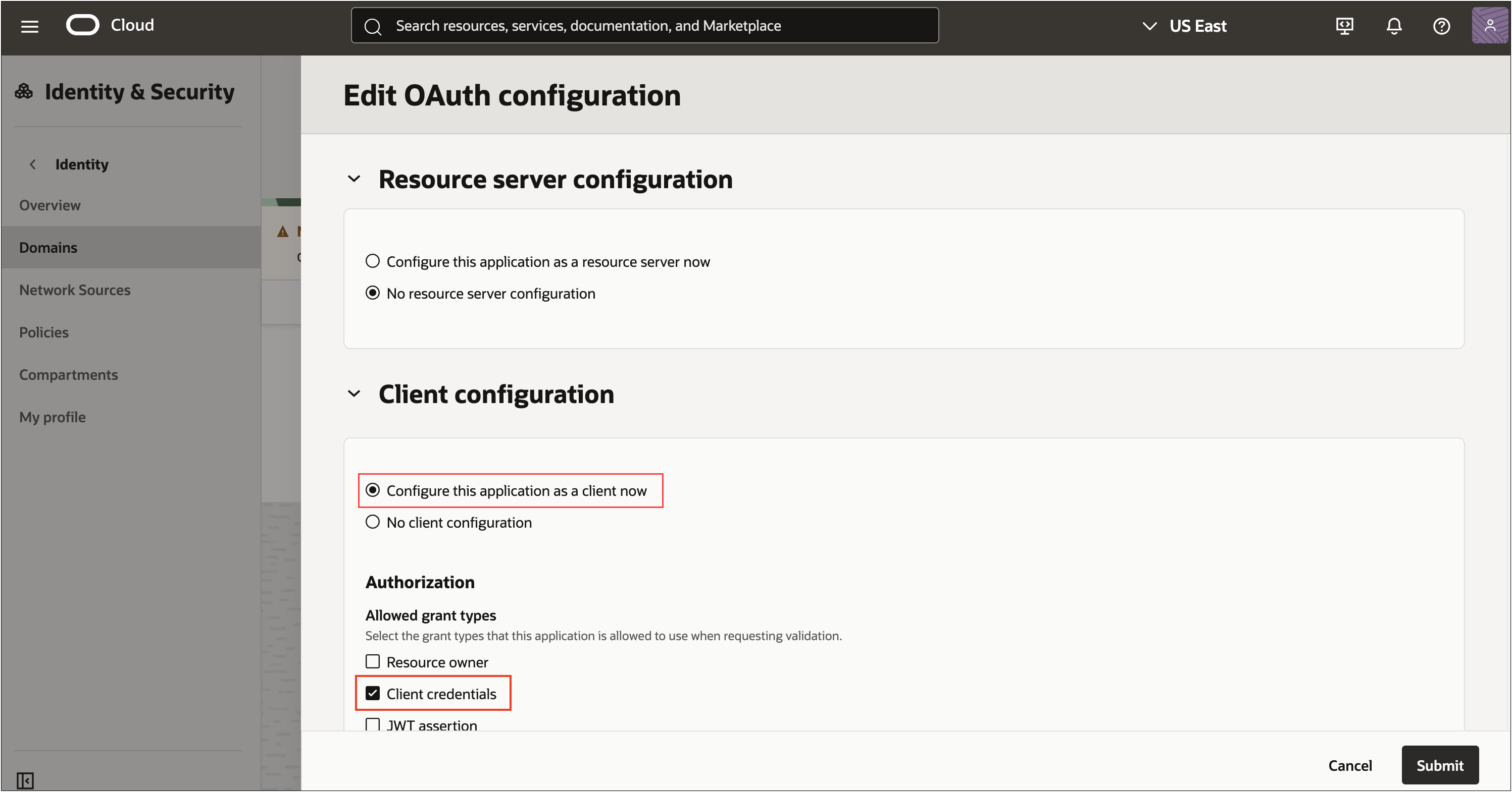 Edit Client Configuration