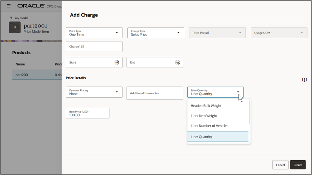 Alternate Price Quantity