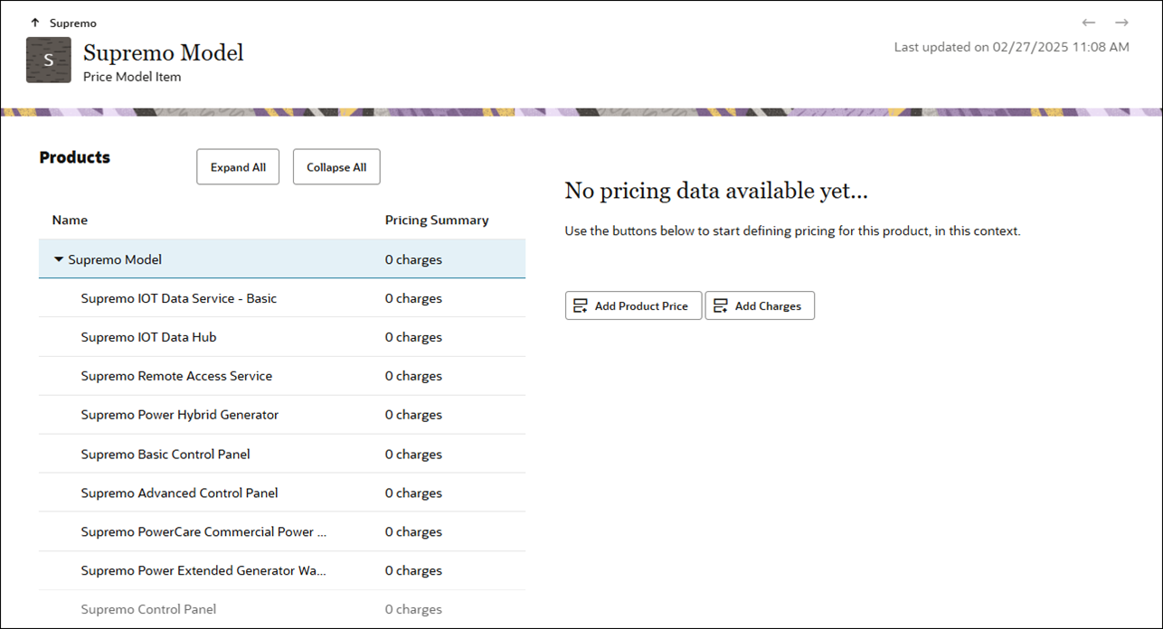 Product Structure View