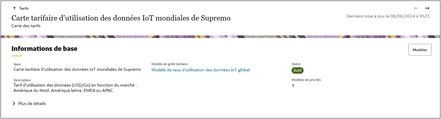 Translated Rate Card