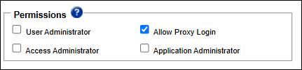 Allow Proxy Login Permission