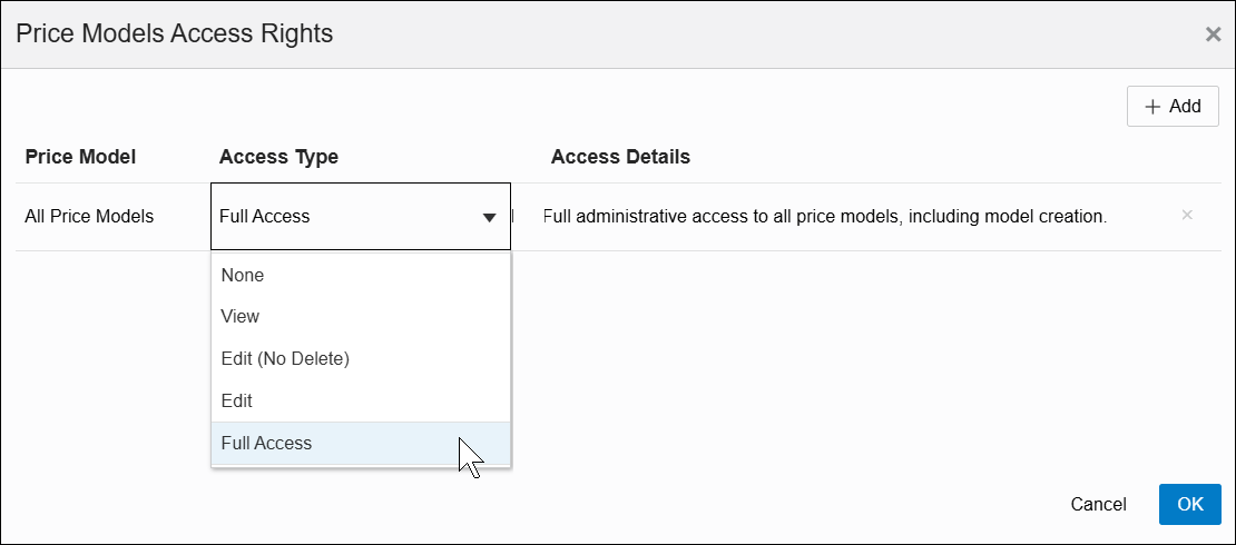 Manage All Price Models
