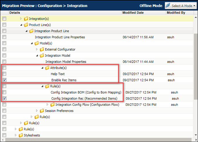 Granular Migration of Product Family, Line, and Model Elements