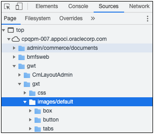 File Manager images folder
