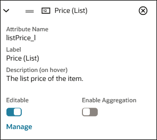 LIG Attribute Settings