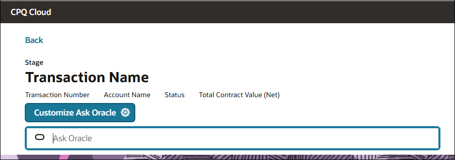 Access Ask Oracle Settings