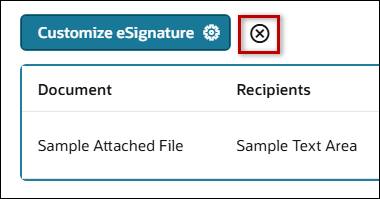 Delete eSignature Grid