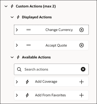 Custom Actions