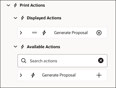 Print Actions
