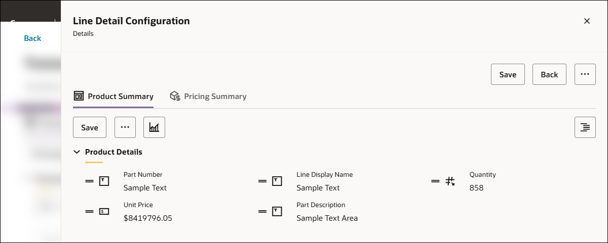 Line Details Design Mode