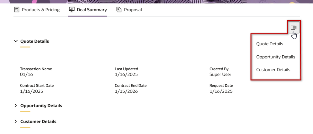 Redwood Section Quick Navigation