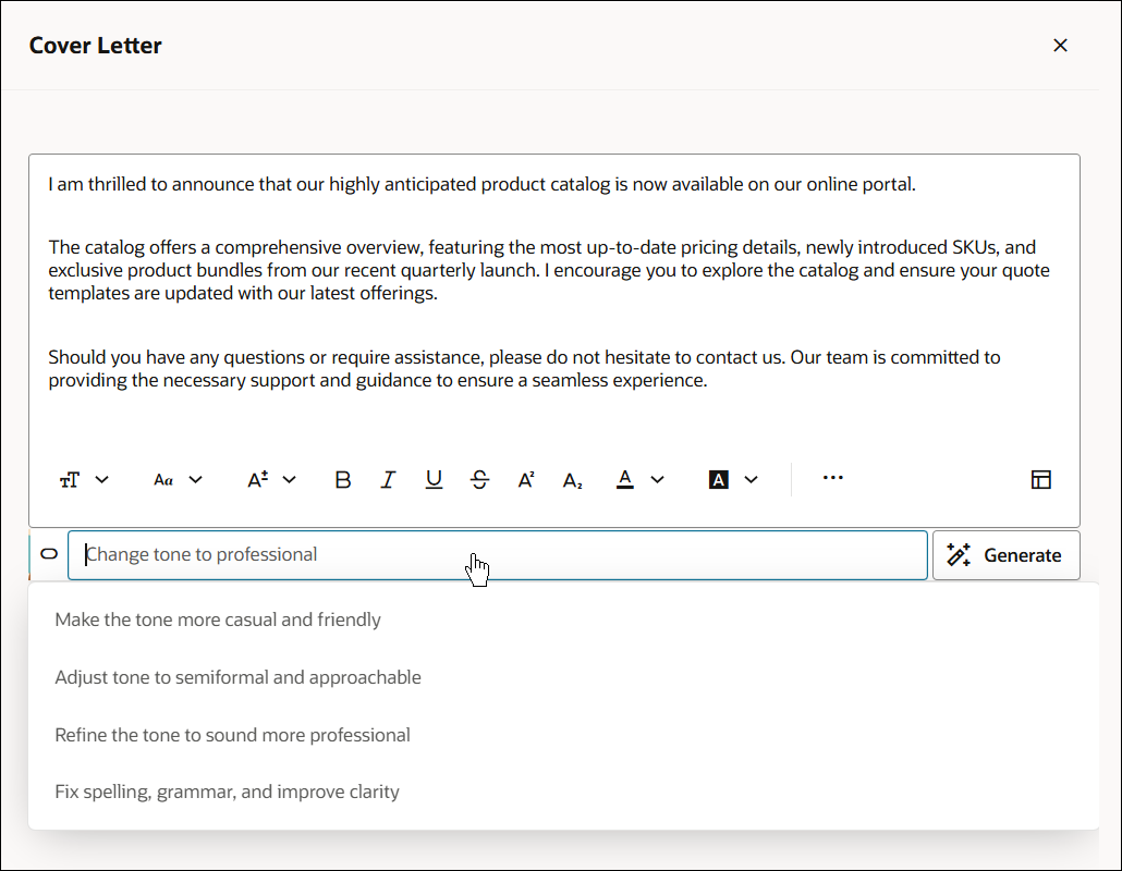 Rewrite Assistant Rict Text Attribute
