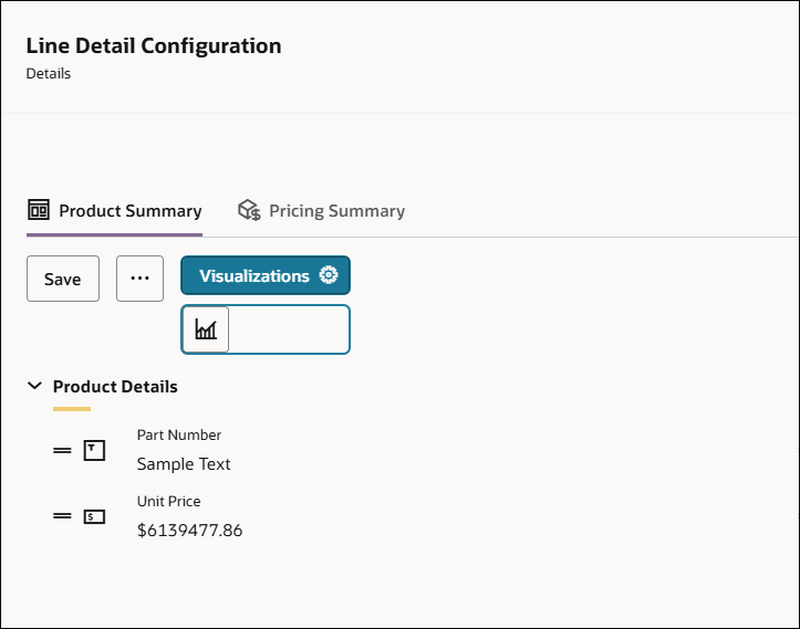 Line Item Visualizations