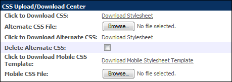 CSS Upload/Download Center